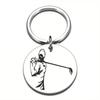 Fabricantes de llaveros creativos transfronterizos de acero inoxidable, venta al por mayor, joyería colgante con letras láser, llavero