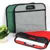 Shude A4 Bolsa de archivo portátil lona cremallera bolsa de información Oxford impermeable bolsa de conferencia negocios doble bolsa de almacenamiento