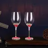 Juego de Decantador y Copas de Vino Tinto Esmaltadas Europeas Caja de Regalo Personalizada Creativa para el Hogar Venta al por Mayor