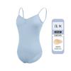 Traje de práctica de ballet para mujer, sin espalda y con cuello halter, para verano, para adultos, para examen de arte, danza y gimnasia.