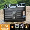 Cubo de Almacenamiento de Agua de Grado Alimenticio para Exteriores con Grifo Tanque de Agua Potable para Acampar