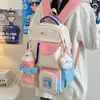 Mochilas para Meninas do Ensino Fundamental, Bonitas, de Nicho, Modernos Novos Modelos para Alunos do Ensino Médio e Universitários, Mochilas Modernas de Novo Estilo