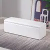 Banco de almacenamiento rectangular ensanchado empalmado banco de almacenamiento de ropa para dormitorio banco de almacenamiento de ropa de mesita de noche