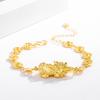 Pulsera Europea Dólar Oro Valiente Dinero Latón Chapado en Oro Pulsera Valiente Chapada en Oro Vietnam Oro Chapado Imitación Oro Joyería para Damas