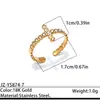 Anillo de Acero Inoxidable con Incrustaciones de Diamantes en Nicho con Elementos Marinos, Lujo Ligero y Sensación de Alta Gama, Anillo Abierto, Acero de Titanio, Joyería que No se Desvanece al por Mayor