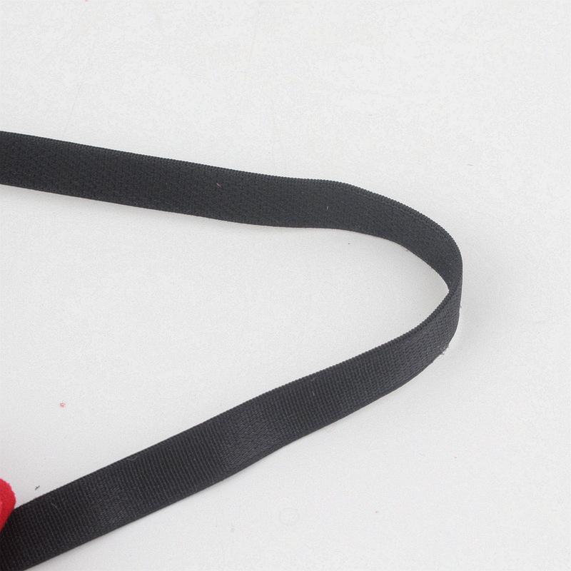 5朵卷边绒布黑色弹力发带4