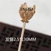 150*13mm Horquilla de Cobre con Capullo de Flor Accesorio para el Cabello DIY Estilo Antiguo Materiales y Accesorios para Accesorios para el Cabello