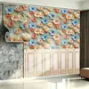 Papel Pintado Autoadhesivo Floral Elegante Papel Pintado de PVC Decoración de Fondo para el Hogar Pegatinas de Pared Pegatinas para Renovación de Paredes