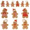 Pendente de Homem de Gengibre de Natal Novo Transfronteiriço Evento de Festa Cena DIY Pingente Árvore de Natal Desenho Animado Pingente Decorativo