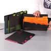 Carpeta de examen para estudiantes multifuncional A4 multicapa gran capacidad bolsa de almacenamiento de datos bolsa de acordeón carpeta de 5 compartimentos