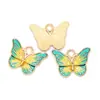 Colgante de Mariposa de Esmalte de Colores Más Vendido Transfronterizo Accesorios de Joyería de Aleación para DIY Colgante de Collar Pulsera Bolsa Llavero