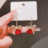 Pendientes elegantes de cristal con aguja de plata 925 para mujer, nuevos y modernos pendientes de lazo francés de alta gama, joyería para las orejas.