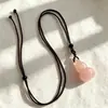 Pingente de cabaça de ametista natural, berloque de cabaça de 30mm, colar de cabaça da sorte estilo chinês com cordão
