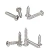 Tornillos Autorroscantes de Hierro Niquelado Cabeza de Cruz Pan Head Tornillos de Cabeza Redonda Accesorios de Ferretería para Carcasas de Electrodomésticos