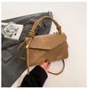 Bolsa Vintage Frosted Feminina 2025 Nova Moda Pequena Bolsa Quadrada Simples All-match Bolsa Elegante Bolsa de Ombro Crossbody