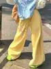 Pantalones anchos de mujer con estampado de estrellas retro americano, holgados y versátiles, cintura elástica, pantalones casuales, pantalones deportivos de chándal para chica hot de jazz