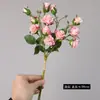 Novo Produto Bolha Rosa 3 Rosas Pequeno Buquê Casa Flor Artificial Decoração de Sala de Estar Adereços de Fotografia Flores Artificiais Falsas