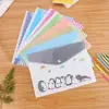 Bonito Cartoon File Bag Office Supplies Portable Information Bag Student Papelaria Prêmios Presente Snap Button Conveniente Bag
