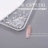 Zirconias Nuevas Súper Brillantes de Fondo Plano de 3 mm con Forma de Corazón para Uñas, Strass Transparente Irregular con Corte Rosa, Decoraciones de Uñas Coloridas