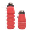 Modelo Nuevo Transfronterizo 550ml Botella de Agua Plegable de Silicona Creativa para Correr Fitness Taza de Agua Portátil Taza de Agua para Deportes al Aire Libre