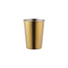 Fabricante Original Atacado 304 Criativo Colorido Aço Inoxidável Copo para Cocktail Cerveja Restaurante Estilo Coreano Copo Multiuso para Bebida