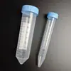 Tubo de centrífuga de 15 ml 50 ml punta de rosca fondo plano plástico con escala impresión a dos colores centrifugación de alta velocidad