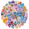 Paquete de 56 Pegatinas de Arte de Corazón Fantasía, Corazón Anatómico Estilo Acuarela, Pegatinas Decorativas Coloridas Creativas para Diario Personalizado