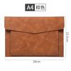 Bolsa Documento Magnética Tridimensional A4 em Couro Personalizada com Impressão de Logo, Bolsa de Arquivo Administrativo para Negócios, Pasta Envelope