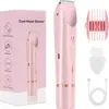 Depiladora Eléctrica Recargable Impermeable para Mujer, Depiladora de Doble Cabezal para Todo el Cuerpo, Maquinilla de Rasurar de Doble Uso Húmedo y Seco, Dispositivo de Eliminación de Vello Transfronterizo