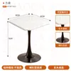Mesa de comedor blanca de madera maciza estilo wabi-sabi, mesa pequeña minimalista para cafetería, silla tapizada, mesa cuadrada para pastelería francesa, mesa redonda