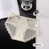 Nueva Ropa Interior de Seda Helada con Estampado de Leopardo para Niñas, Cómoda, con Refuerzo de Seda de Morera, Encaje Hueco Sexy, Bragas para Mujer