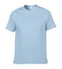 Algodón peinado 150g algodón puro código US holgada cuello redondo sin costuras manga corta camiseta color liso camiseta base camiseta transfronteriza