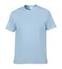 Camiseta Unisex Adulto de Algodón Puro Talla Europea y Americana Tops para Hombre Casual Oversized Algodón Cuello Redondo Manga Corta