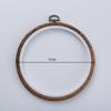 Estilo Retro Decorativo Imitación Madera Bordado Elástico Redondo 8cm Bordado Elástico DIY Bordado A Mano Punto de Cruz Auxiliar Venta Directa de Fábrica