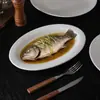 Prato raso prato raso prato prato para casa prato de porcelana de osso branco puro hotel restaurante barraca de comida prato para bife ocidental louça simples