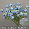 Juego de 10 Piezas de Flores para Boda en Tonos Azules para Decoraciones de Pasillo de Salón de Bodas, Arreglos Florales, Decoraciones de Fondo y Decoraciones de Escenario con Flores Artificiales