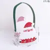 Caja de Empaque Portátil para Manzanas con Temática Navideña, Caja Pequeña de Regalo de Dulces de Fruta de la Paz, Caja de Papel Vacía