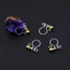 Directo de fábrica accesorios para joyería DIY clip para oreja de resina transparente pin de metal colgante sin agujero en la oreja convertidor de clip para oreja