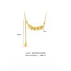 Collar de Moneda de Cinco Emperadores Triturada de Hielo Exquisito y que Atrae la Riqueza, Nunca se Desvanece, para Mujer, Diseño de Nicho con un Toque de Moda de Alta Gama