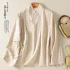 Traje de Tai Chi con cuello inclinado, traje Badao Jin para mujer, vestimenta taoísta Wudang, túnica taoísta para hombre, ropa de práctica, Hanfu de algodón y lino para laico, ropa Zen, primavera