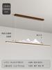 Nuevo Candelabro de Restaurante Chino Largo Grano de Madera Estilo Chino Zen Simple Bar Estudio Paisaje Lámparas de Mesa de Té para Salón de Té