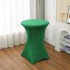 Capa de mesa redonda elástica para coquetel atacado de fábrica, decoração para casamentos e atividades ao ar livre, capa de disco de quatro pés para base de bar
