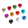 Tuerca de Brida de Aleación de Aluminio de Colores Anillo de Nylon Tapa de Tornillo Autocierre Tuerca de Bloqueo Antiaflojamiento M2M3M4M5M6M8