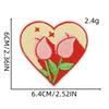 Parche de Tela Bordado de Corazón Nuevo Accesorios de Ropa Accesorios Lindos Parche Bordado a Máquina Aplicación Decorativa Estilo Corazón de Durazno