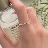 Anillo de arcoíris con diamantes brillantes para mujer, diseño de nicho ligero y lujoso, con circonitas irregulares, de lava y caramelo, ajustable.