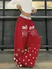 Pantalones Deportivos Casuales Estilo Americano con Estrella para Mujer, Pantalones de Pierna Ancha Sueltos de Verano con Bordado de Diseño, Pantalones de Baile Jazz