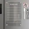 Pizarra magnética para mensajes de refrigerador, pegatina decorativa para uso doméstico, planificador borrable, pizarra blanca para escribir y tomar notas, pegatina magnética de alta gama