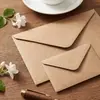Sobres de papel kraft artísticos multicolor, engrosados 120g, sello en forma de V, especiales para papel de carta, tarjetas de felicitación, invitaciones, rosa/