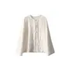 Produto Novo da Primavera de 2023 Nova Jaqueta Leve Bordada Estilo Nacional Chinoiserie Top Cardigan Feminino de Manga Longa