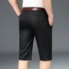 Pantalones Cortos Casuales de Seda de Hielo Delgada de Verano para Hombre, Corte Holgado, Pantalones de Cinco Puntos de Longitud Media Elásticos de Ultra Delgado de Alta Gama